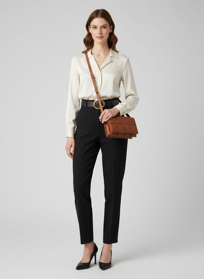 Mala Feminina Designer Premium – Clássica, Compacta e Refinada